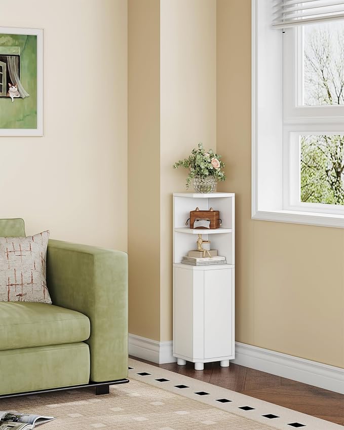 Hzuaneri Corner Cabinet, Small Bathroom Corner Cabinet - Image 5