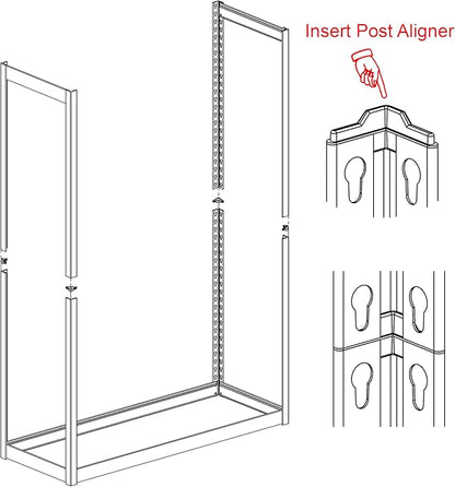 Chia Whalen Post Insert for Costco, Plastic Shelving Connectors, and SAMS Club - Image 3