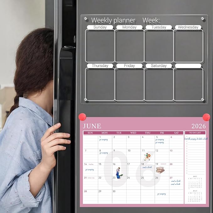 Yoment Desk Calendar 2026, Jan 2026-Dec 2027, 2026 Desk Calendar Large 17 x 12 - Image 5
