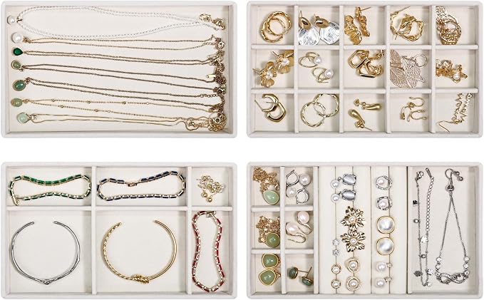 Stackable Jewelry Organizer Trays by Teppdfann