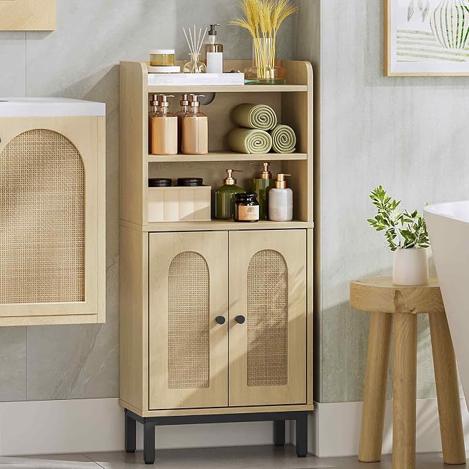 Hzuaneri Bathroom Storage Cabinet, Small Floor Cabinet - Image 3