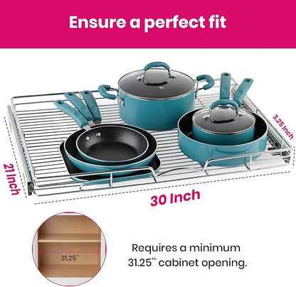 HOLDN’ STORAGE Pull Out Cabinet Organizer, Heavy Duty Caddy w/Lifetime Limited - Image 3