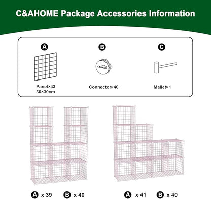 C&AHOME Wire Cube Storage, 12 - Image 7