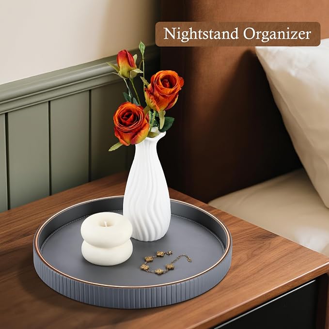 GORESE 12" Round Coffee Table Tray - Image 6