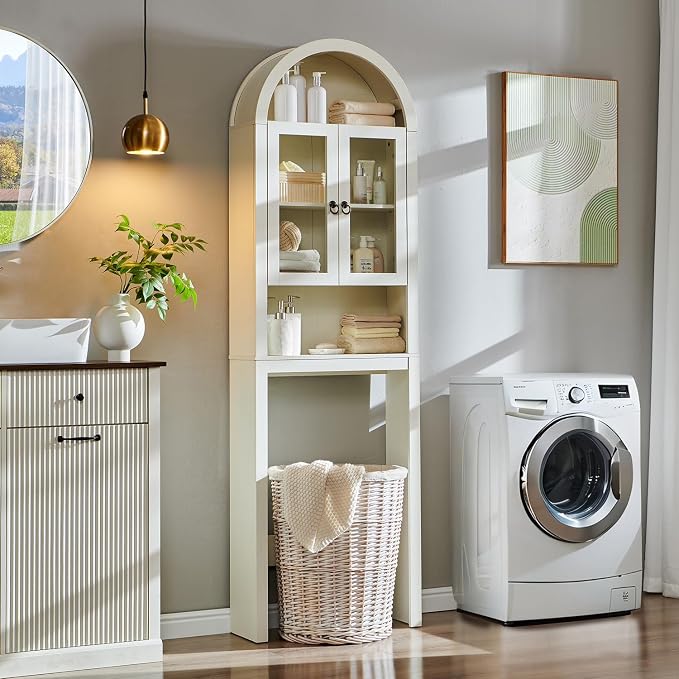 IFGET Arched Over The Toilet Storage Cabinet - Image 6