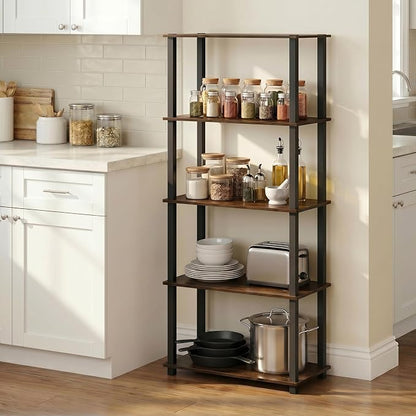 Furinno Turn-S-Tube 5-Tier Multipurpose Shelf Display Rack - Image 2