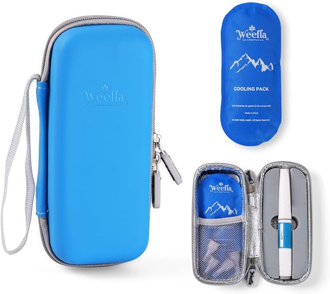 Hard Shell Insulated Cooler Travel Case by WeflyHealth