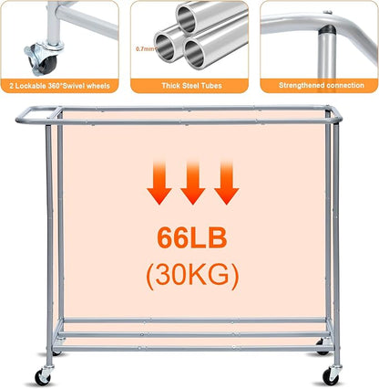 Heybly Laundry Basket, 3 x 18.5 Gal Laundry Separator Hamper - Image 5
