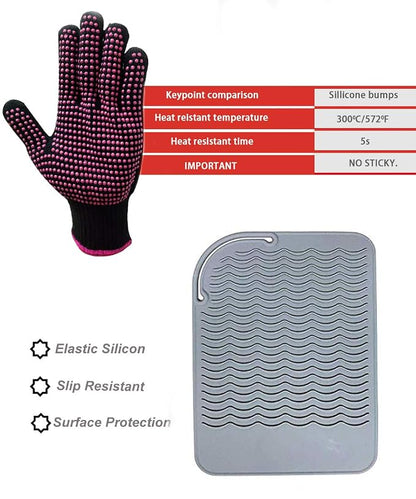 Heat Resistant Glove with Silicone Bump Mat - Image 3