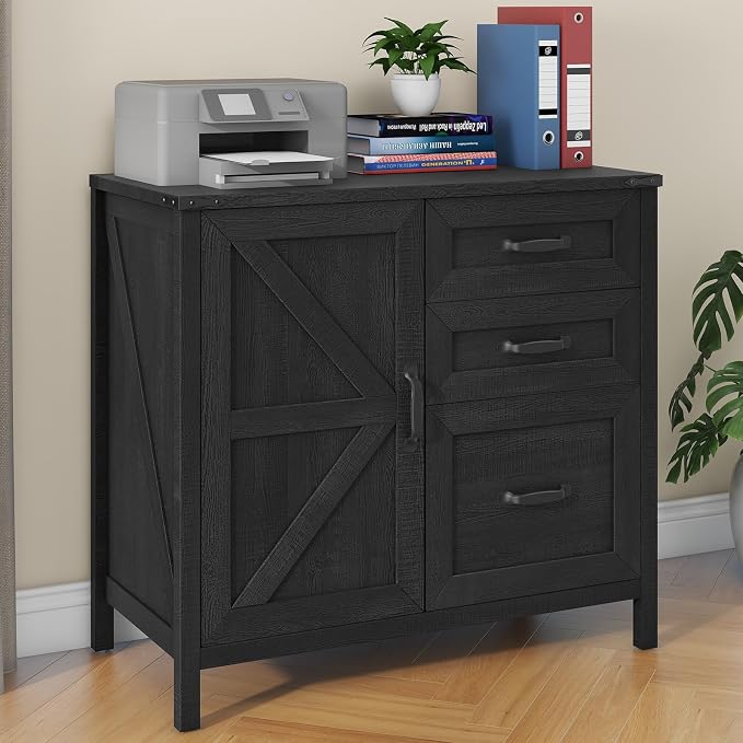 3 Drawers Farmhouse File Cabinet by Halitaa