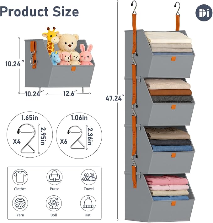 DIMJ Hanging Closet Organizer - Image 3