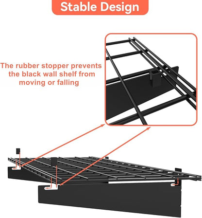TORACK 2 Pack Garage Wall Shelves - Image 4
