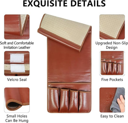 Non-slip Couch Organizer Armchair Caddy, Artificial Leather TV Remote Control - Image 5