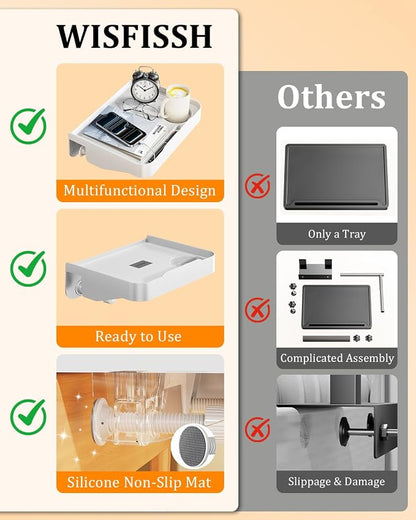Bedside Caddy with Cup Holder, Bedside Shelf - Image 4