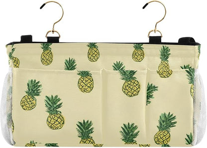 Light Yellow Pineapple01 Bedside Caddy by QwThum