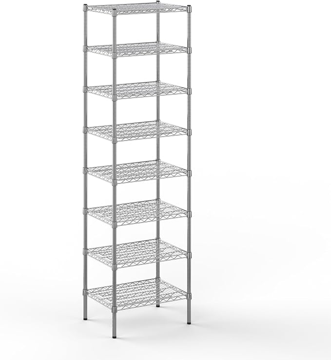 18" Deep x 24" Wide x 86" Height Wire Shelving Kit | 8-Tier | NSF Commercial by Regal+Altair