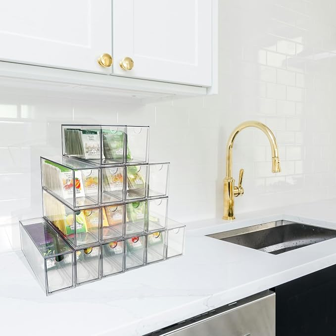 AZEZO 16-Pack Tea Bag Drawers Organizer - Image 6