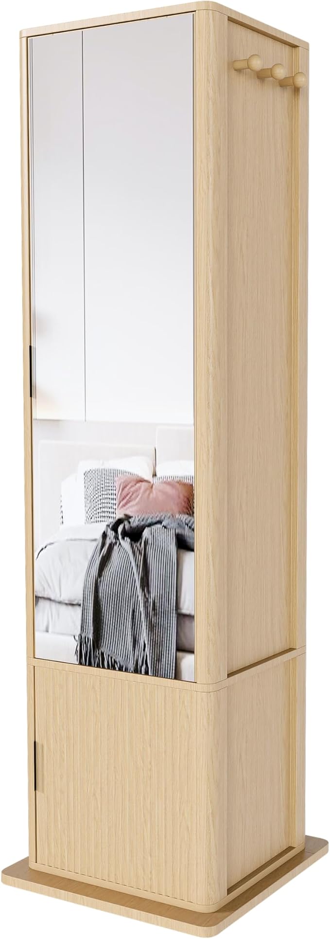 360° Rotating Makeup Storage Cabinet by Unknown