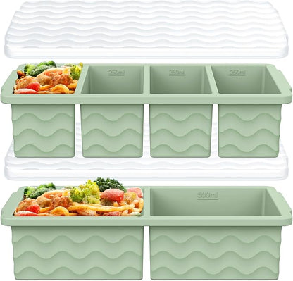 Silicone Freezer Trays with Lid by Aopigavi