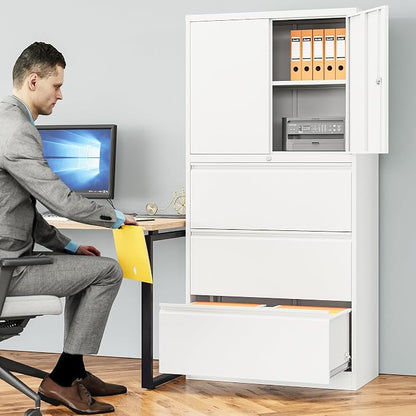 SISESOL 3 Drawer Lateral File Cabinet - Image 2