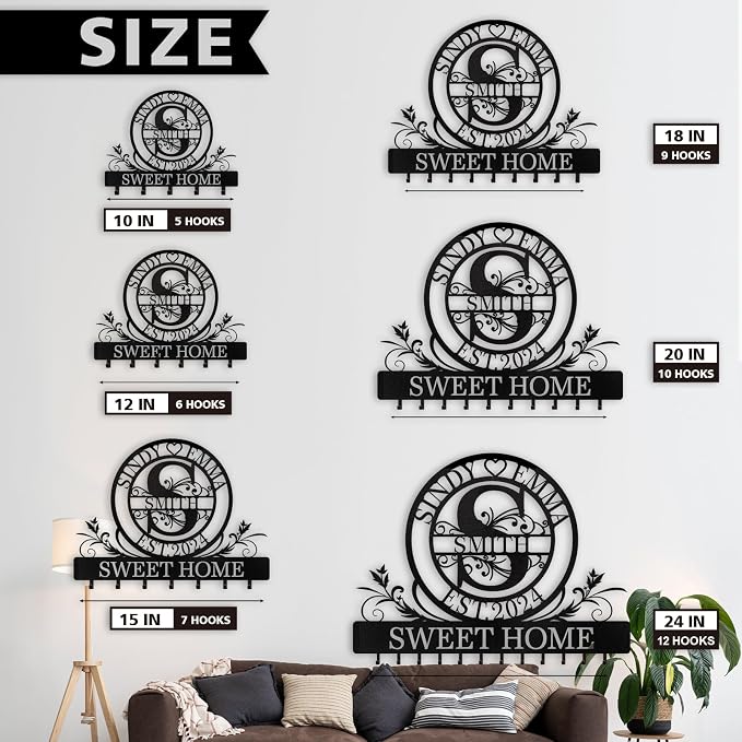 Personalized Key Holder for Wall - Image 6