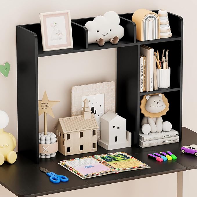 Tangkula Desktop Bookshelf, Countertop Storage Hutch - Image 5