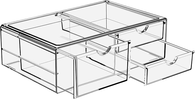 Sorbus Large Stackable Acrylic Drawers by Sorbus