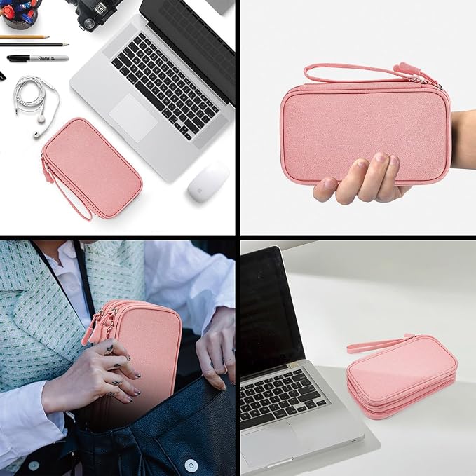 CAAORDKSO Electronic Cable Organizer Bag, Travel Electronic Accessories Carry - Image 7