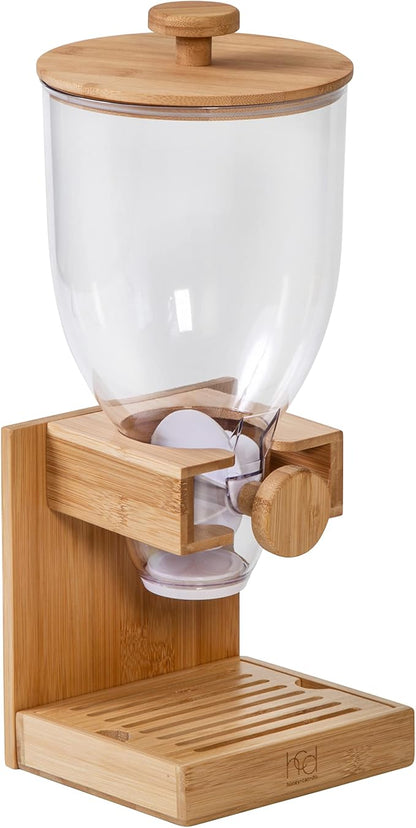Honey Can Do Bamboo Cereal Dispenser, Natural KCH-09385 Natural, 17.5 oz - Image 3