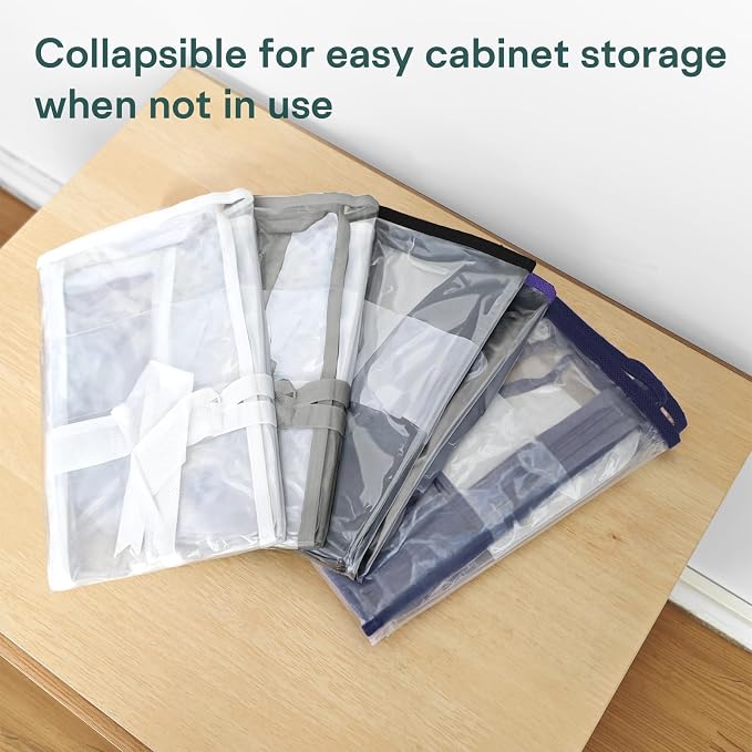5PACK Clear Zippered Storage Bag - Image 4
