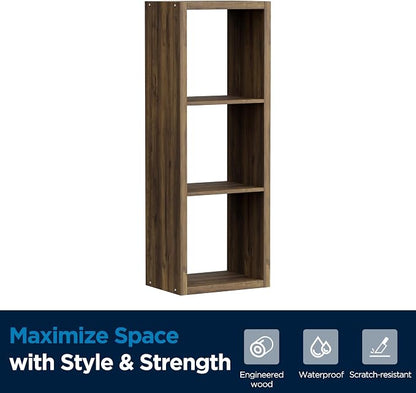 3 Cube Storage Organizer Single Row, Cube Shelf - Image 8