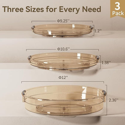 LAMU 3 Pack Lazy Susan Organizer Turntable - Image 6