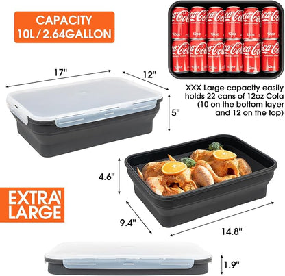 Silicone Collapsible Marinating Container - Image 2