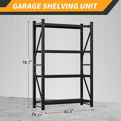3000LBS Heavy Duty Shelving Units, 4 Tier Adjustable Metal Utility Shelf - Image 2