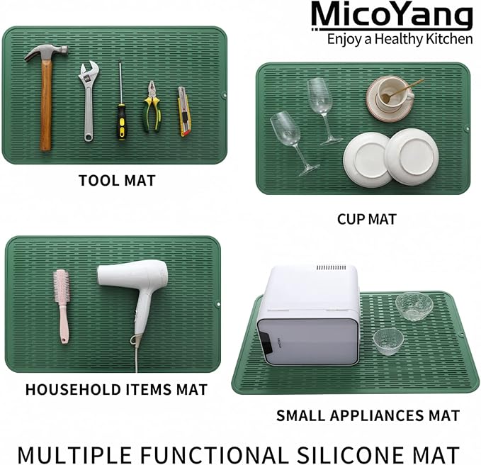 Silicone Dish Drying Mat for Multiple Usage, Easy clean, Eco-friendly, - Image 4