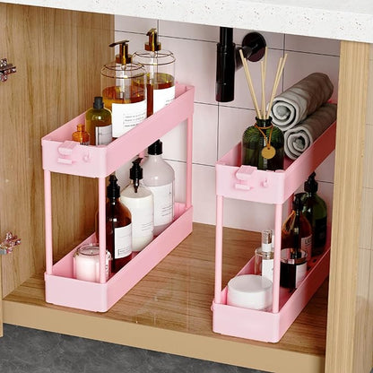 SPACEKEEPER Slim Rolling Storage Cart, 4 Tier Bathroom Cart Organizer, Mobile - Image 5