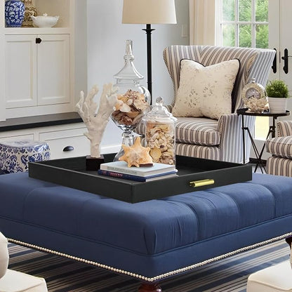 HofferRuffer Elegant Decorative Serving Tray, Coffee Table Serve Tea, Coffee or - Image 6