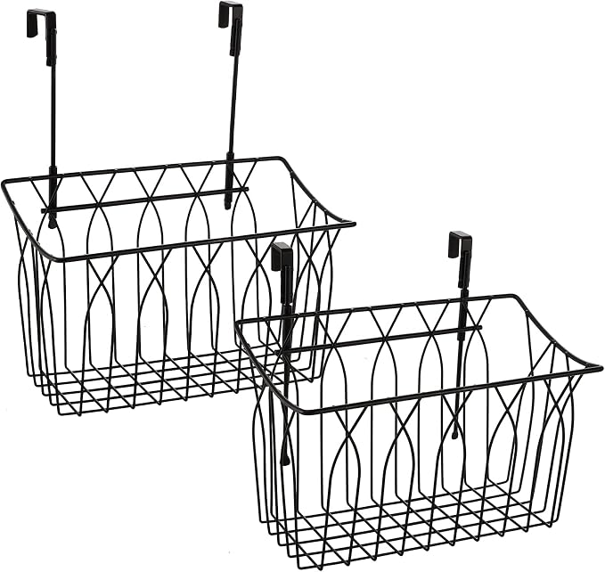 TOPZEA 2 Pack Grid Storage Baskets by TOPZEA
