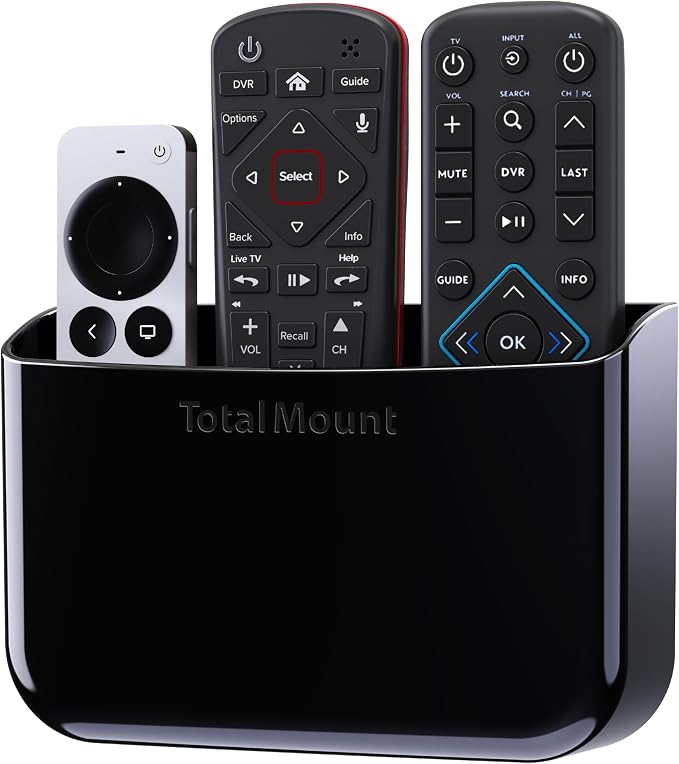 TotalMount Hole-Free Remote Holder – Eliminates Need to Drill Holes in Your Wall by TotalMount