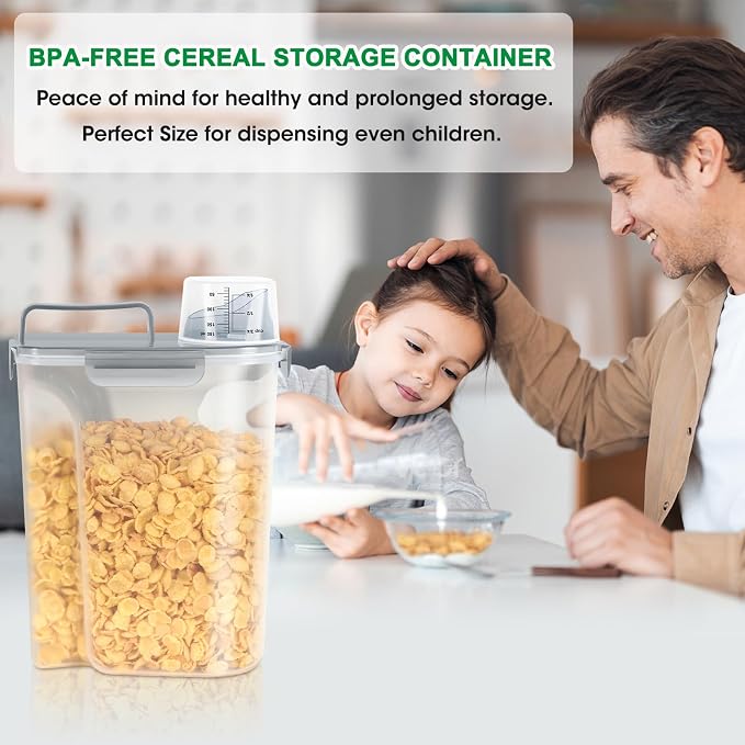 TBMax Rice Container 10 Lbs, Cereal Container Oatmeal Storage, Airtight Food - Image 4