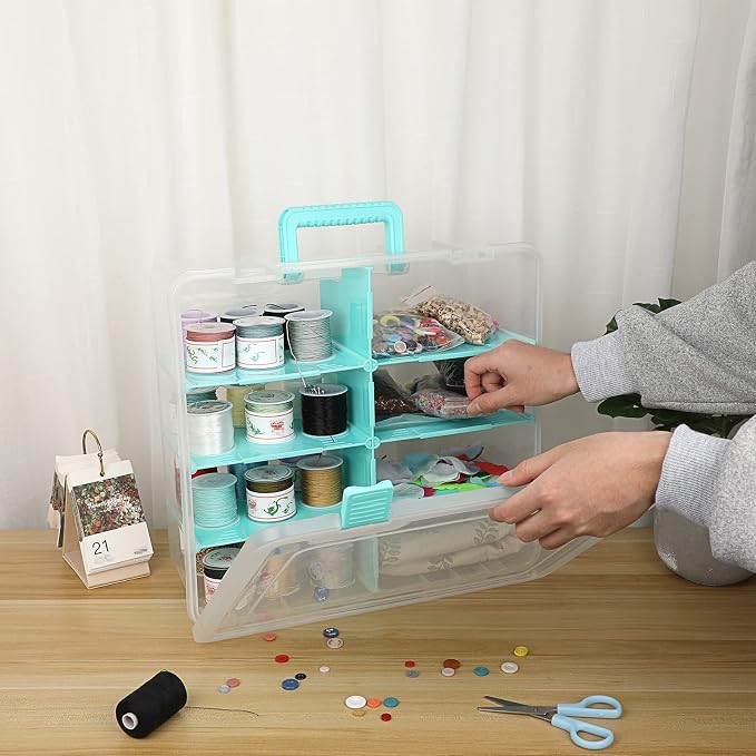 BTSKY Clear Plastic Dividing Storage Box - Image 6