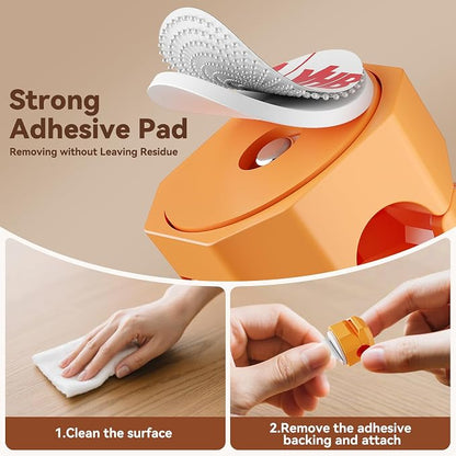 8 Pack Spring Cable Clips, Rotatable Cord Organizer Desk Cable Management Cord - Image 3