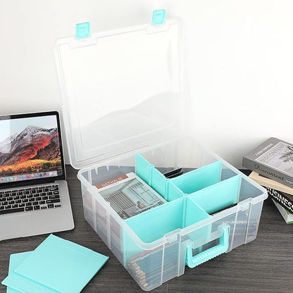 BTSKY Clear Plastic Dividing Storage Box - Image 2
