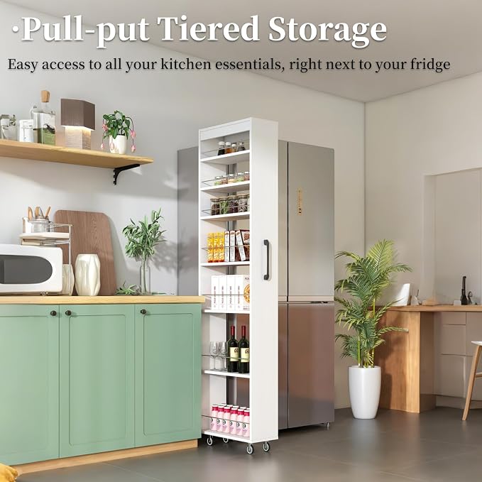 JOYSOURCE Slim Pull-Out Kitchen Cart - Image 3