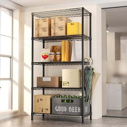 SINGAYE 5 Garage Shelving Wire Storage Heavy Duty Shelves 1750LBS Shelving Unit - Image 9