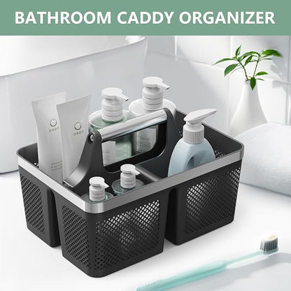 Black Shower Caddy Portable: Plastic Bathroom Caddy Organizer - Image 8