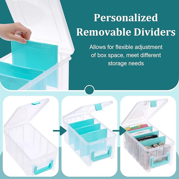 BTSKY Clear Plastic Dividing Storage Box - Image 4