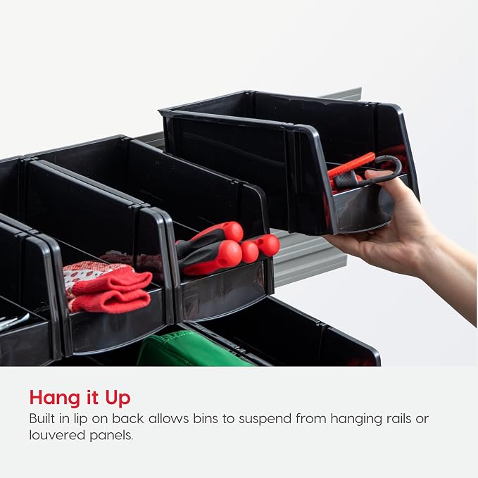 IRIS USA Small Stackable Storage Bins, 7.5 x 4.5 x 3 inch, |Made in USA| - Image 6