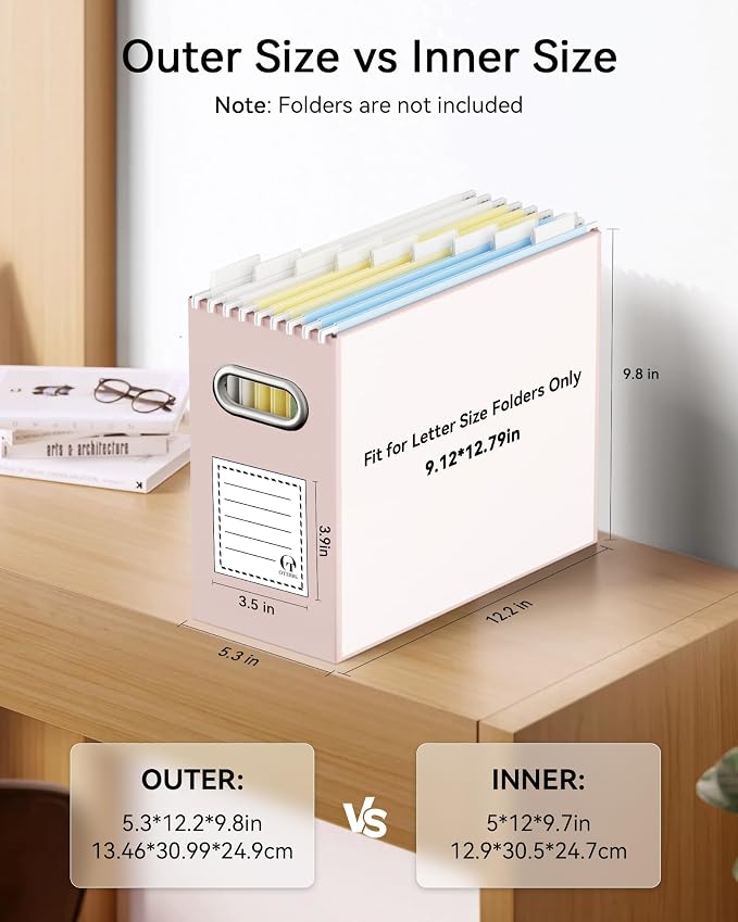 Portable Collapsible Cardboard File Box - Image 2