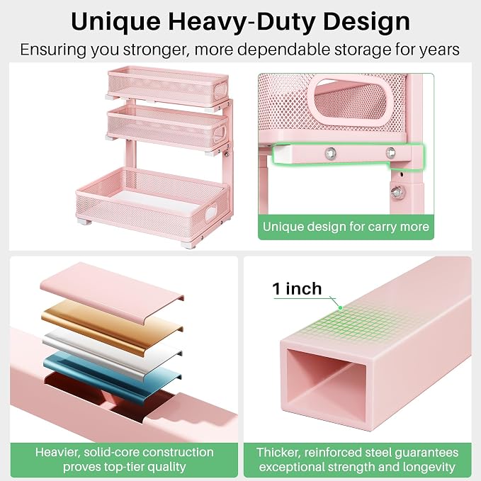 Kitstorack Under Sink Organizer, Slide out Storage Drawer Rack - Image 6